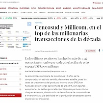 Cencosud y Millicom, en el top de las millonarias transacciones de la dcada
